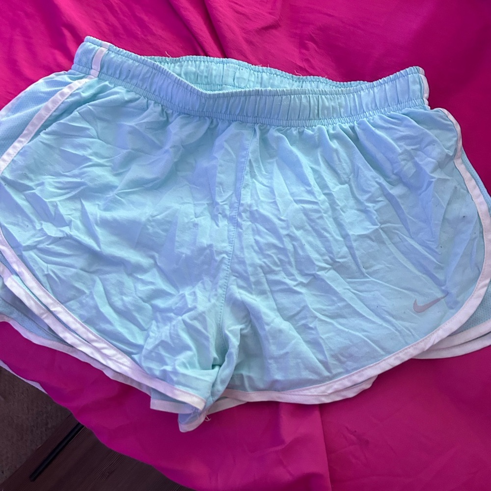 Blue Nike shorts